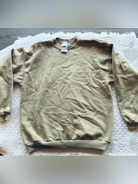 Unisex Vintage Fashion Gear Earth Tone Khaki Sweatshirt
